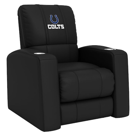Dreamseat Home Theater Recliner with Indianapolis Colts Secondary Logo XZ418301RHTCDBLK-PSNFL20066